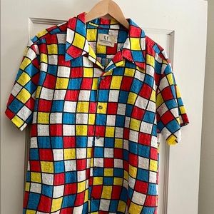 Fashion Brand Company Primary Check Shirt, size large.